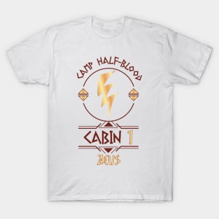 Cabin #1 in Camp Half Blood, Child of Zeus – Percy Jackson inspired design T-Shirt